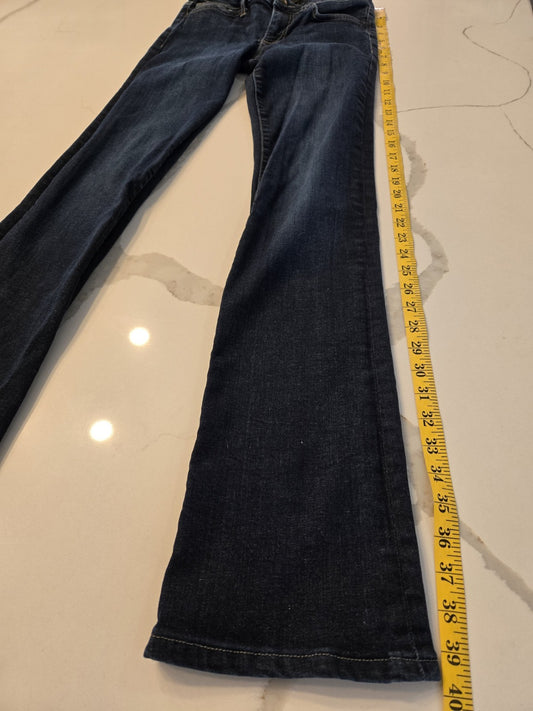 Joe's Mid-Rise Slim Bootcut Classic 5-pocket styling Size 27 Whiskering Y2K