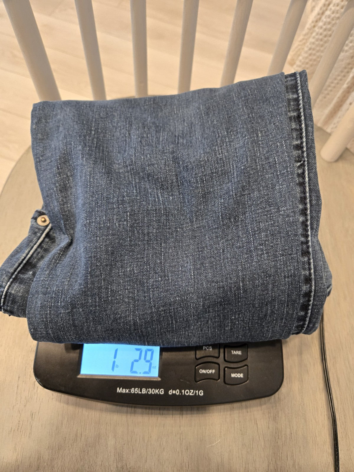 IZOD Men's 30x30 Comfort Stretch Straight Leg Jeans Dark Wash Indigo