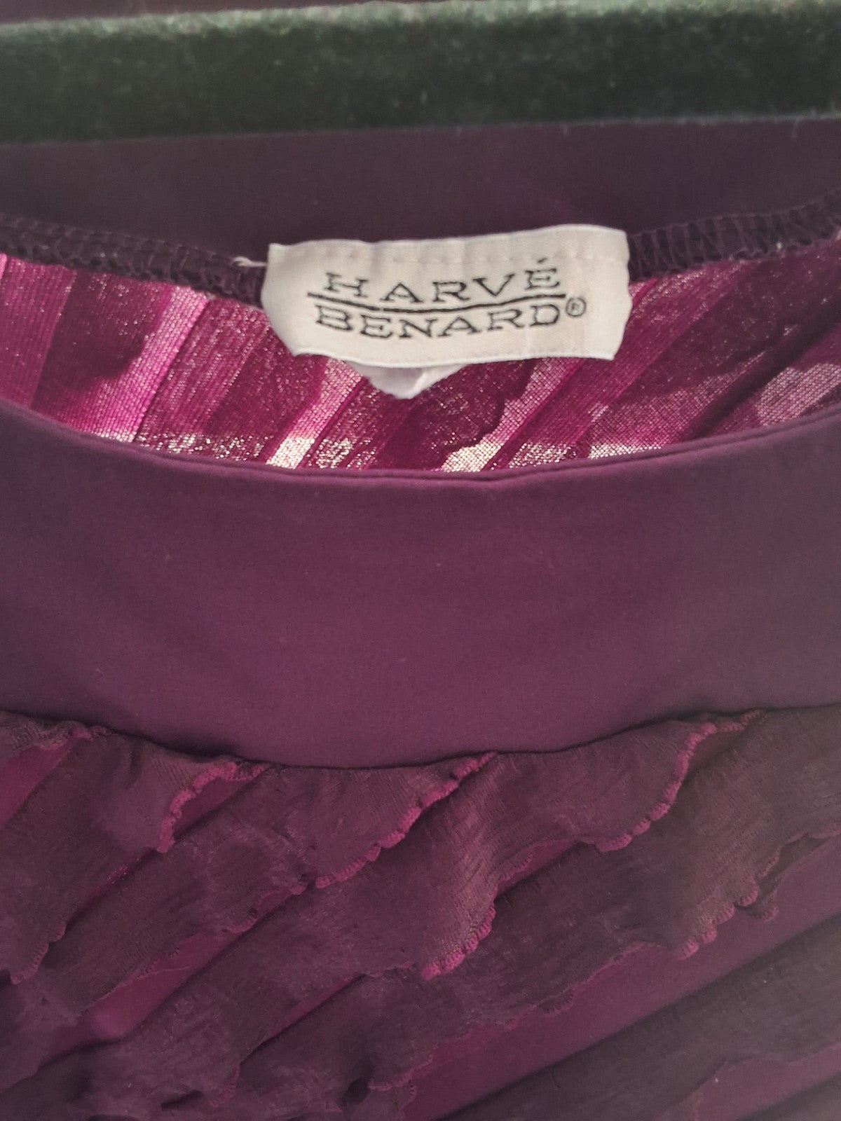 Harve Benard Size S Vintage 90s Grunge Ruffle\d Burgundy Tank Top
