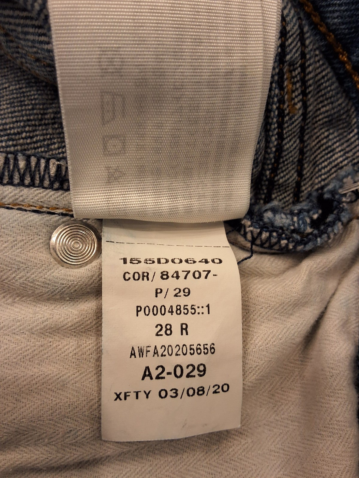 Abercrombie & Fitch The Skinny High Rise Size 28/6 Distressed Womens Jeans