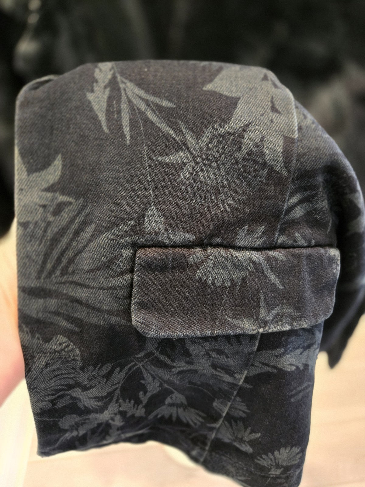 Liverpool Los Angeles Denim Blazer M Womens Botanical Floral Print Jacket