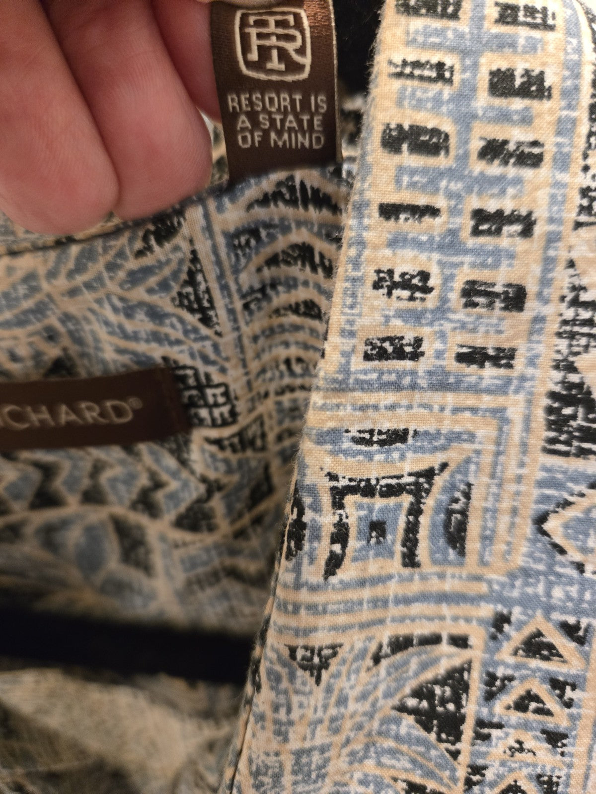 Tori Richard Men's XL Cotton Lawn Hawaiian Resort Palm Pineapple Abstract Shirt