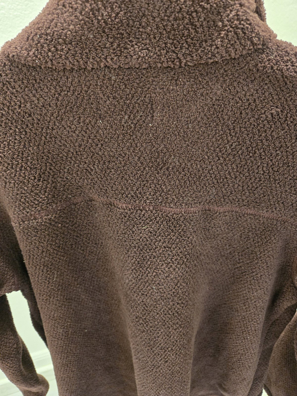 T.S. Taking Shape S Burgundy Teddy Fleece 1/4 Snap Sweatshirt NWT MSRP $64