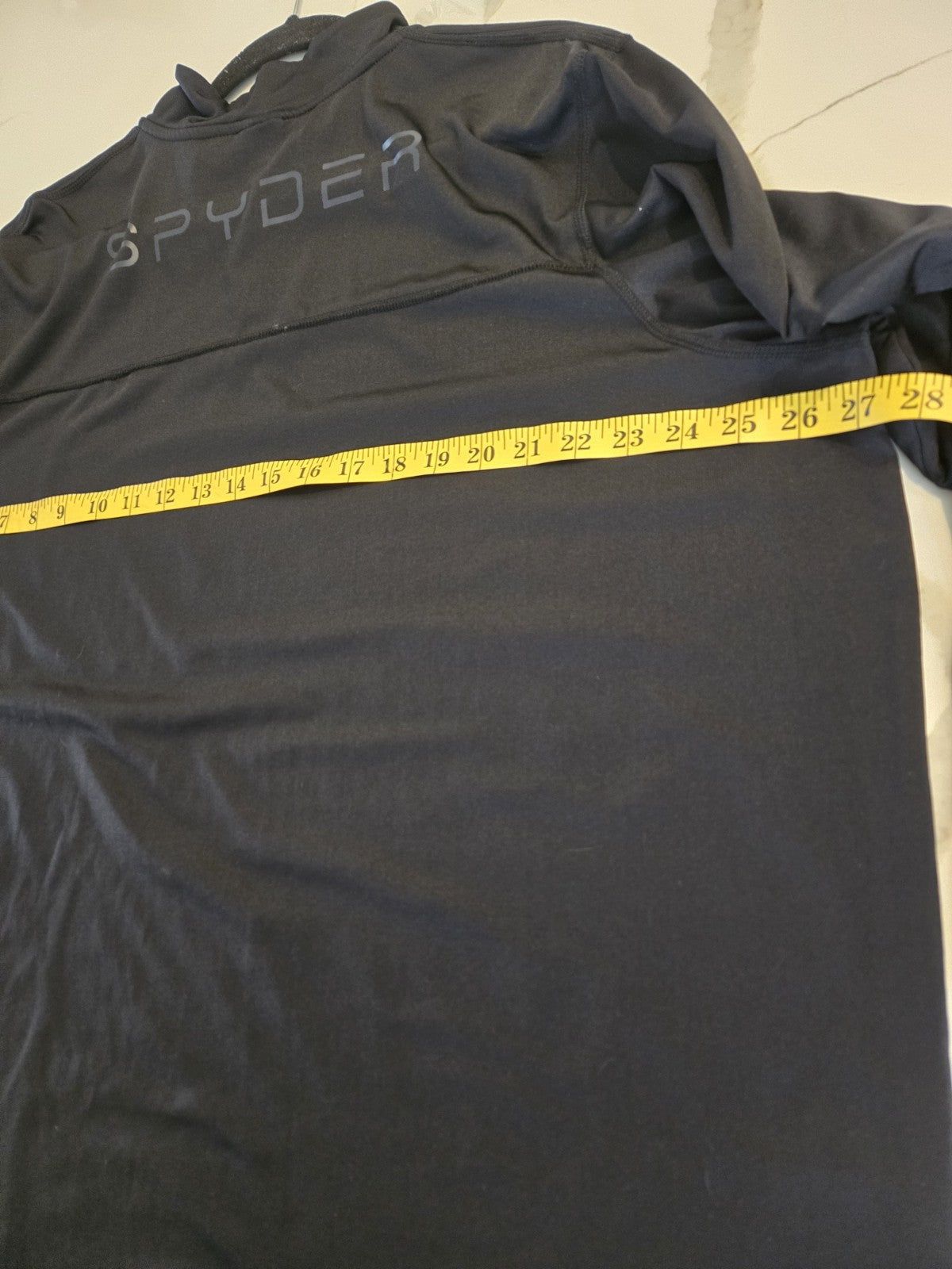 Spyder XXL Quarter Zip Pullover Mens Black Mock Neck Pink Zipper