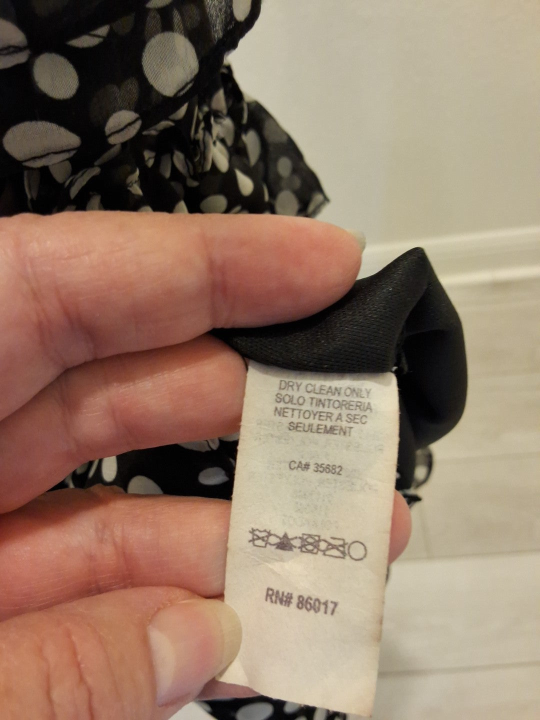 2B Bebe Size M Black And White Polka Dot With Plastic Straps Mini Dress