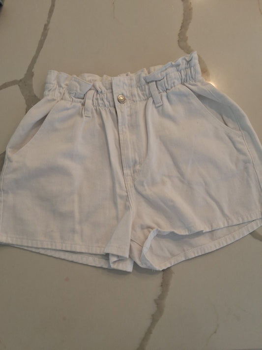 Kensie Jeans Vintage Luxe Size 8/29 White Highrise Paperbag Shorts
