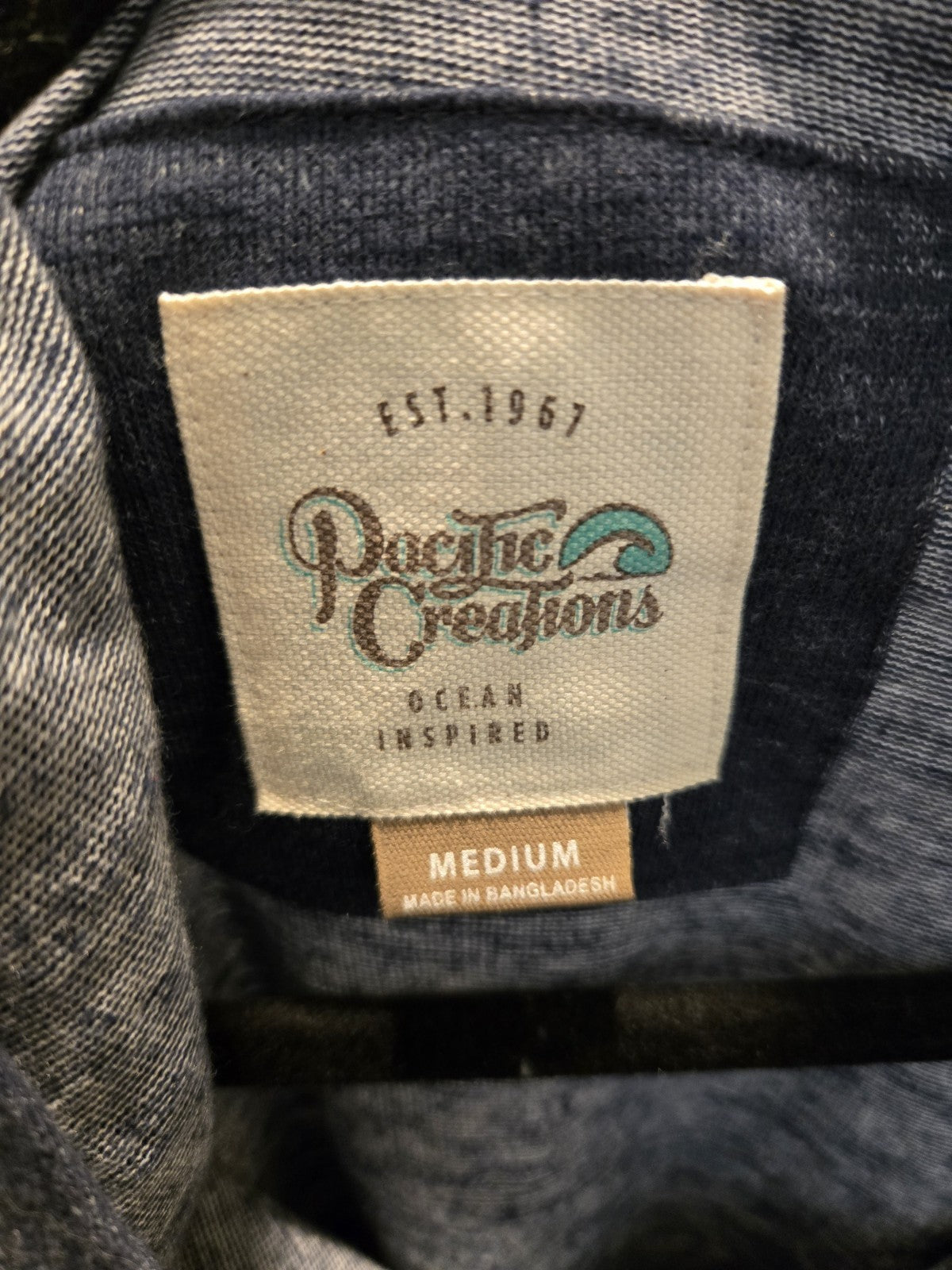 Pacific Creations Large Hooded Pullover Sweatshirt with Turtle Graphic