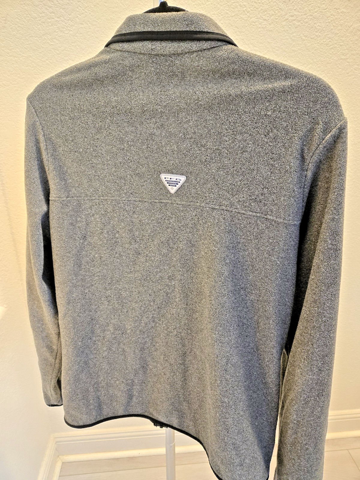 Columbia M Gorpcore Fleece Jacket Full Zip Chest Pocket Grey Quiet Luxury