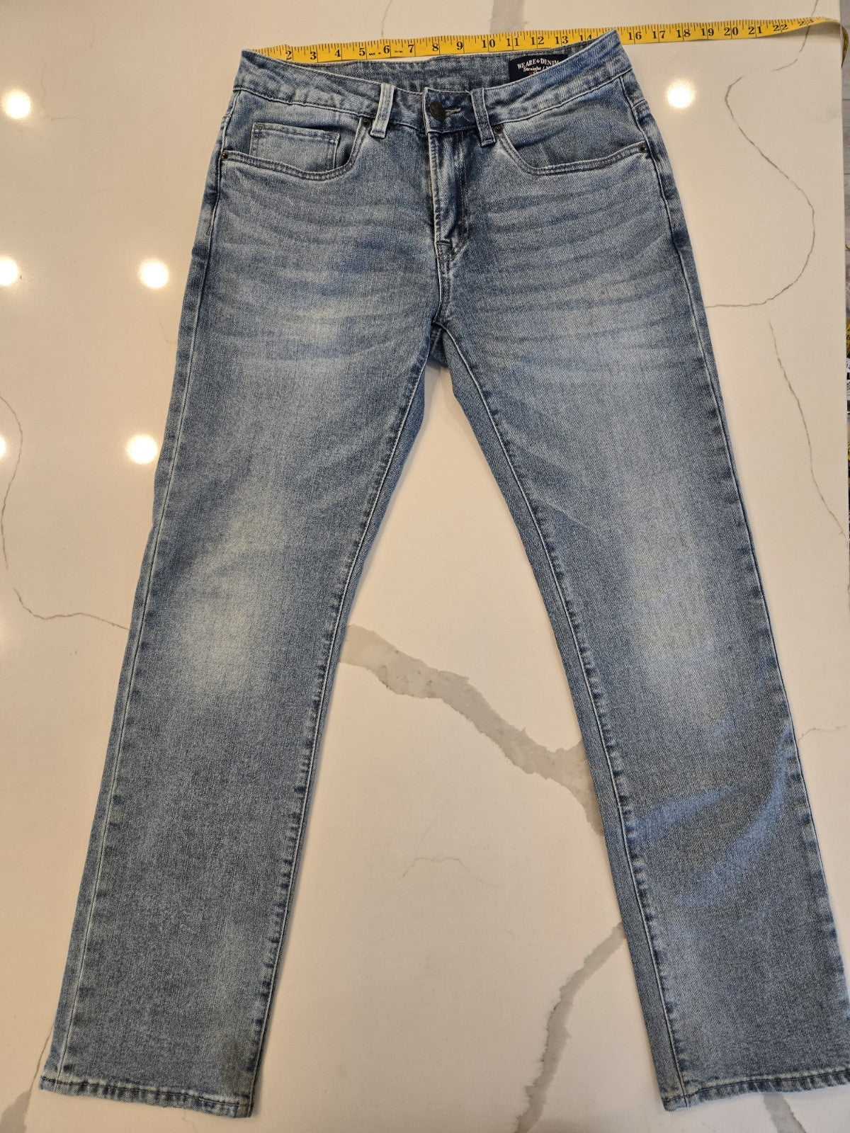 Buffalo David Bitton Mens Straight Leg  30x32 Jeans Lt Wash Blue Denim Y2K Vintage