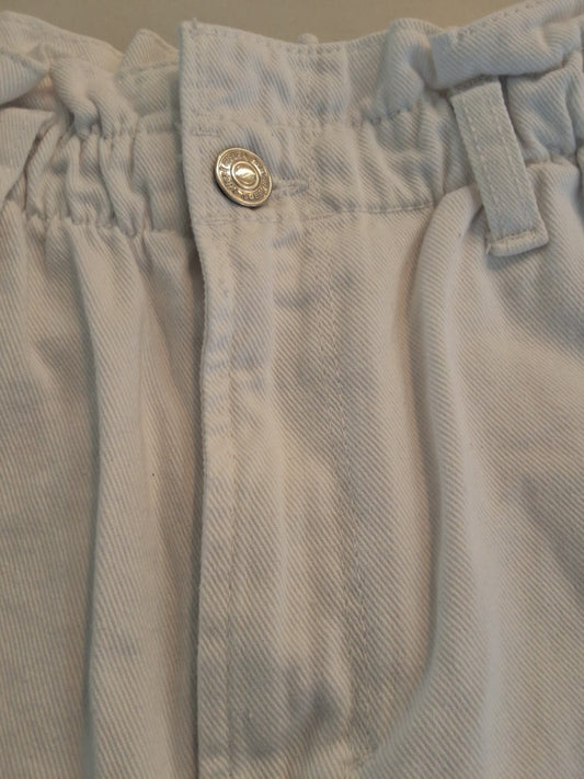 Kensie Jeans Vintage Luxe Size 8/29 White Highrise Paperbag Shorts