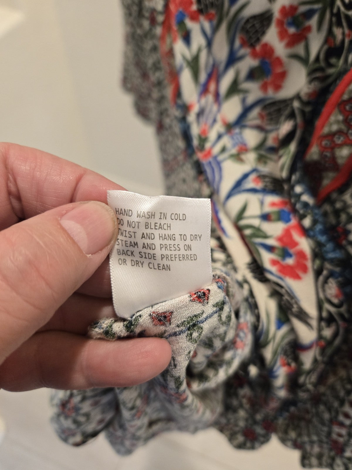 Cynthia Rowley 3X Bohemian Medallion Blouse Womens Multicolor Ruffle Peasant Top