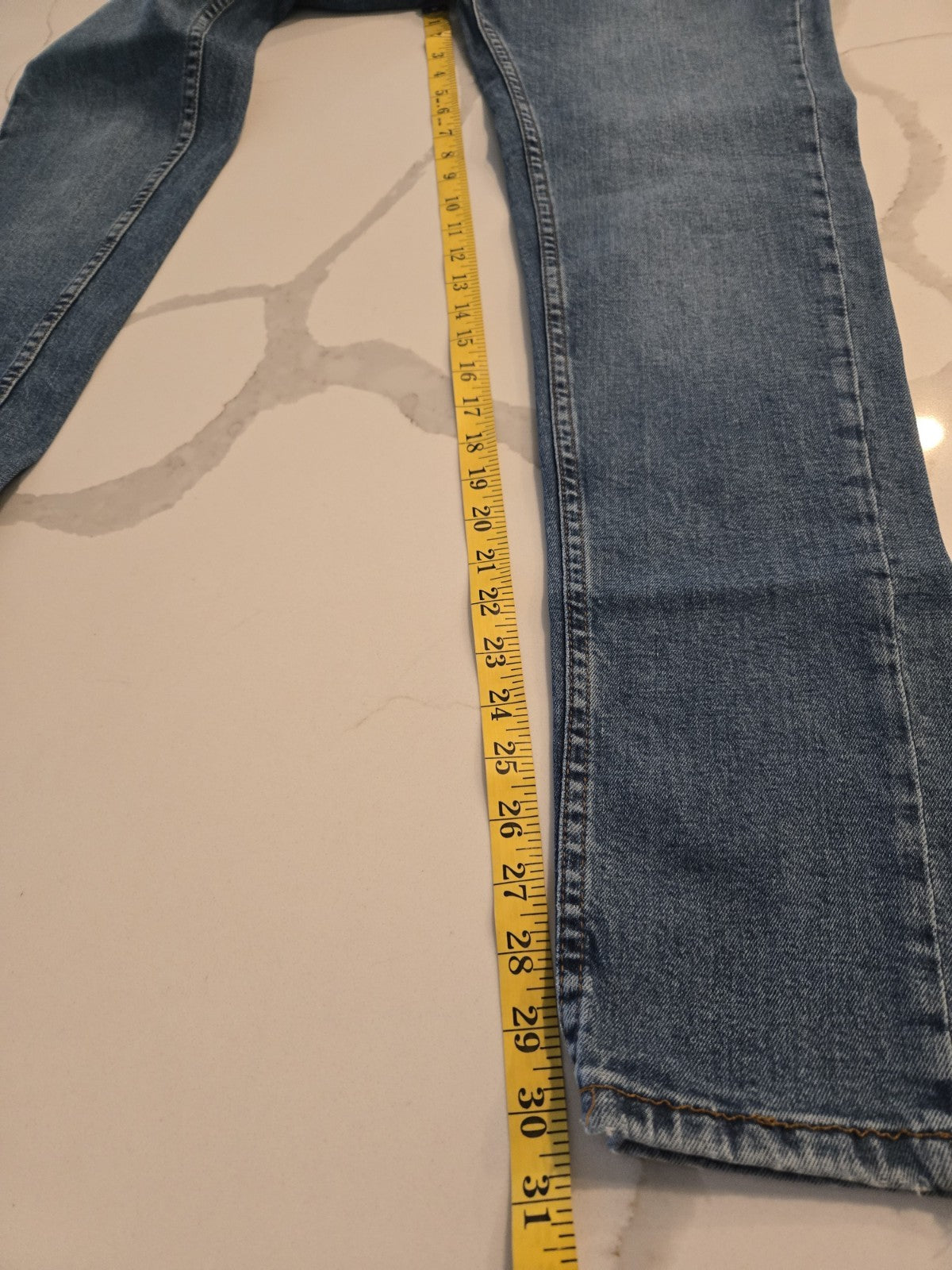 ZARA Size 30 Slim Fit High Rise Medium Wash Denim Womens Classic Blue Jeans