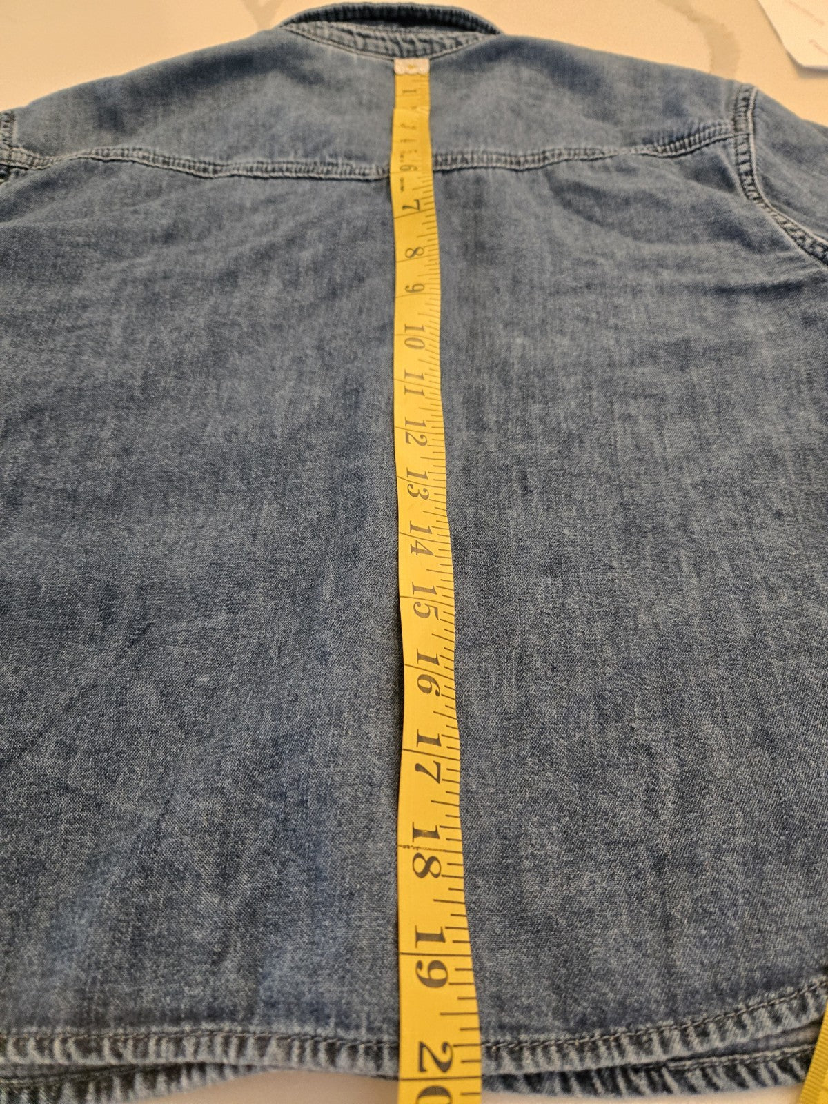 GAP Kids L 10 Embroidered Hearts Western Chambray Denim Shirt Kids Girls Snap