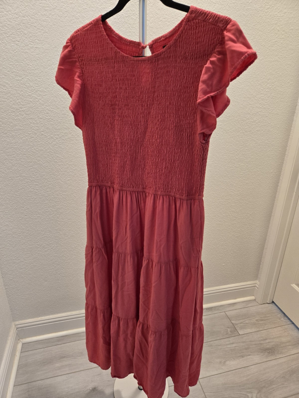 2 Piece Zesica Rose Dress with Turtle Bay Jean Jacket Outfit Y2K Set Size L