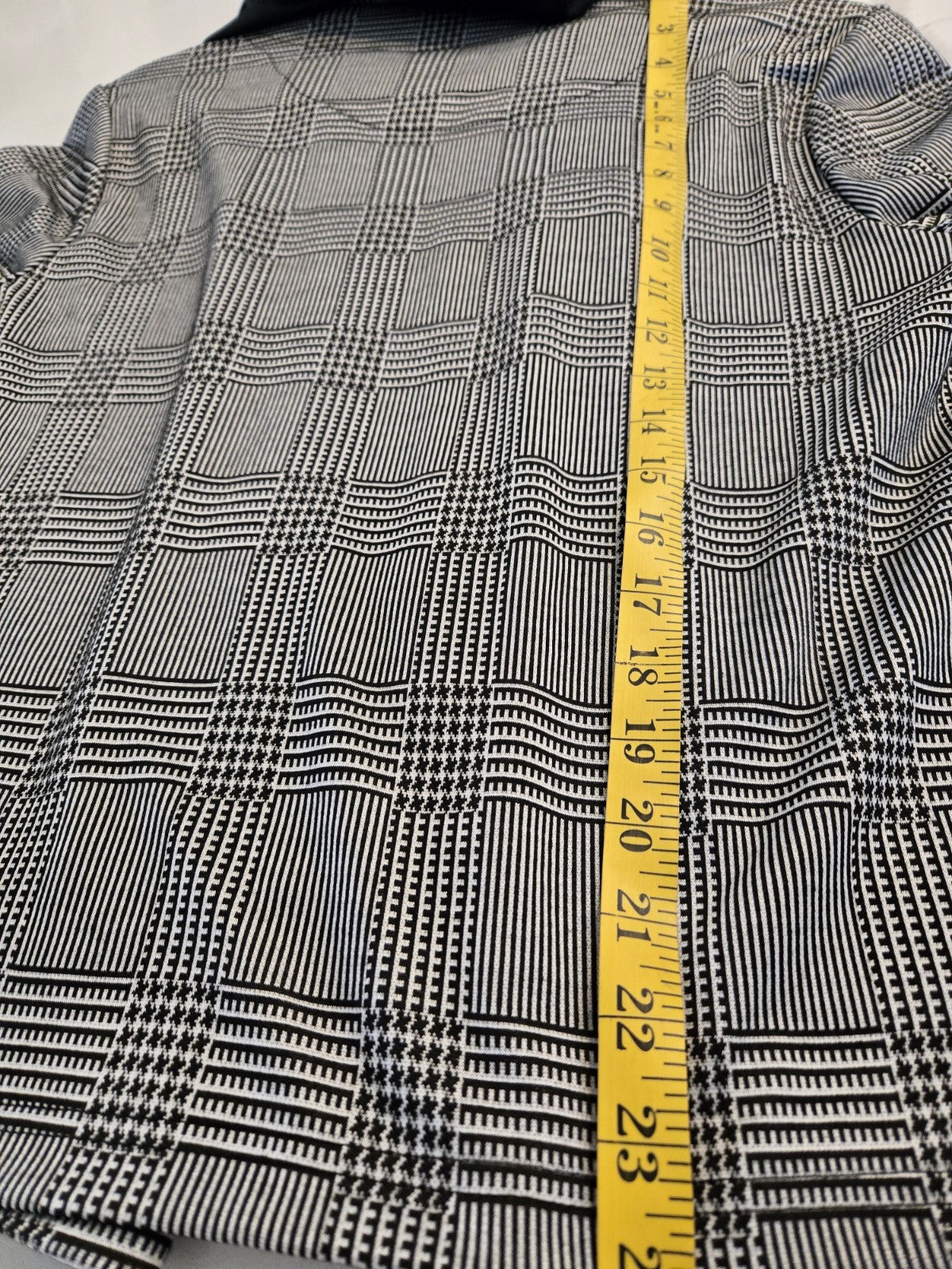 Derek Heart NEW Plaid Blazer L Womens Hoodie Insert Jacket Check Pattern Large