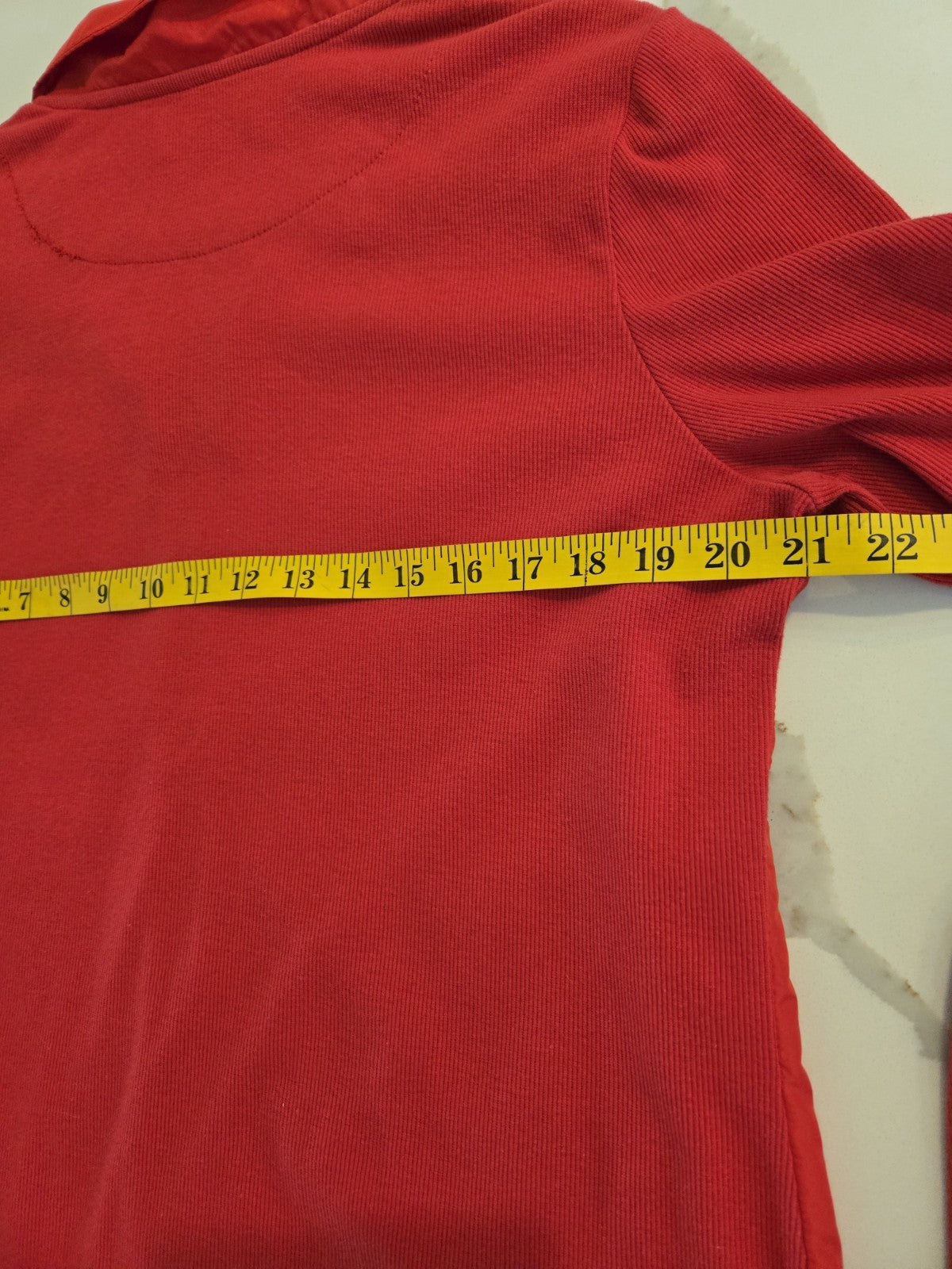 Onque Casuals L Red Zip Up Polka Dot Collar Ribbon Trim Ribbed Sleeve Jacket