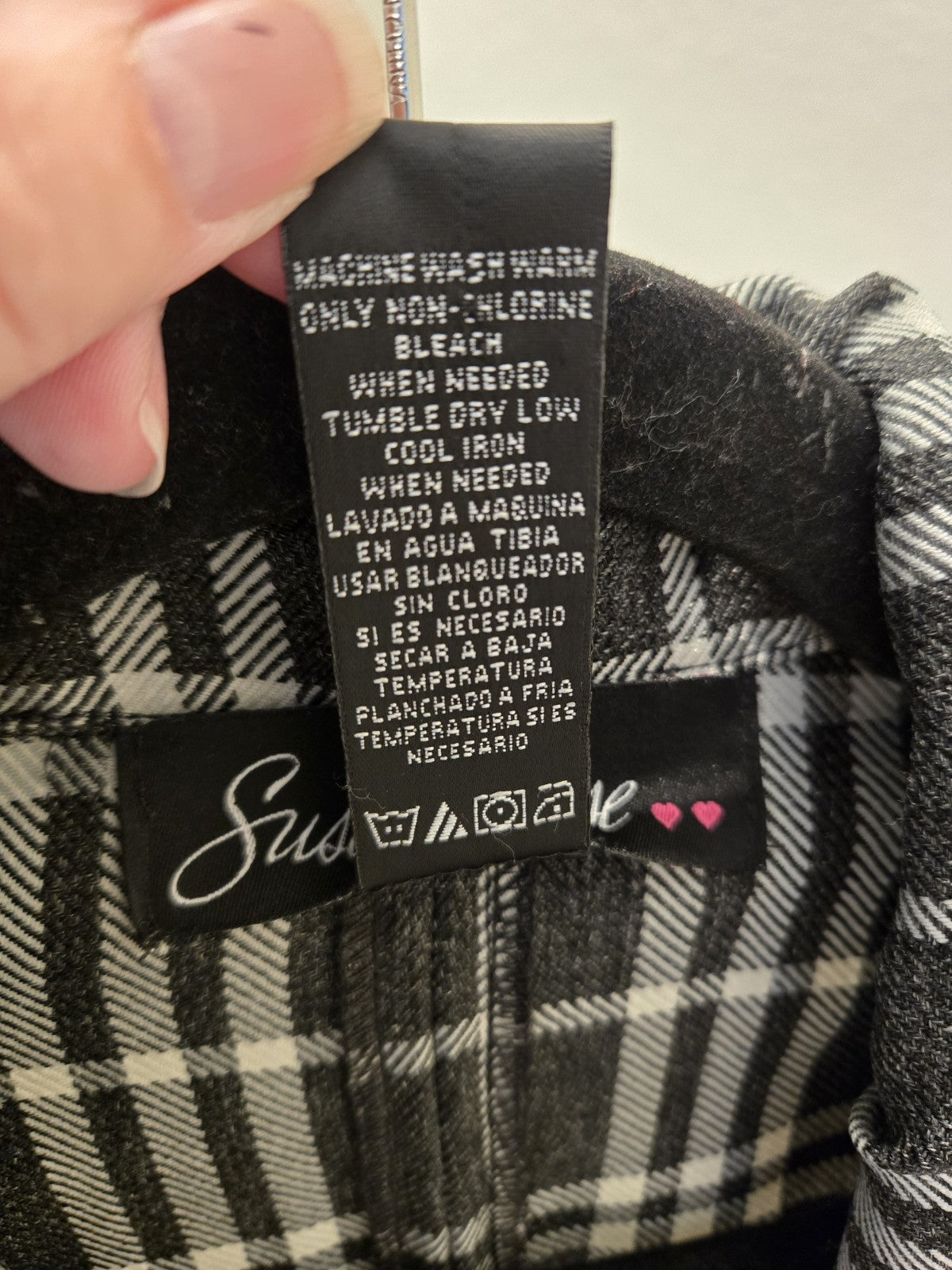 Susie Rose L Dark Academia Plaid Peacoat Cropped Double Breasted Quiet Luxury
