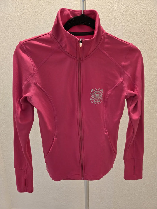 Champion Women’s Small Magenta Long Sleeve Running Track Jacket Full Zip (Jo)