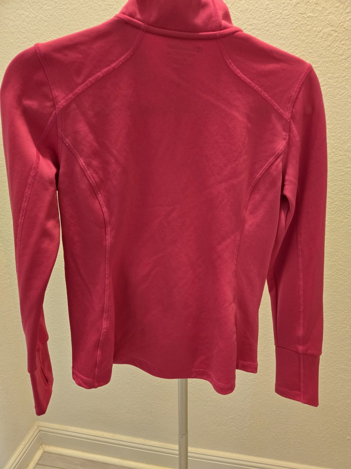 Champion Women’s Small Magenta Long Sleeve Running Track Jacket Full Zip (Jo)