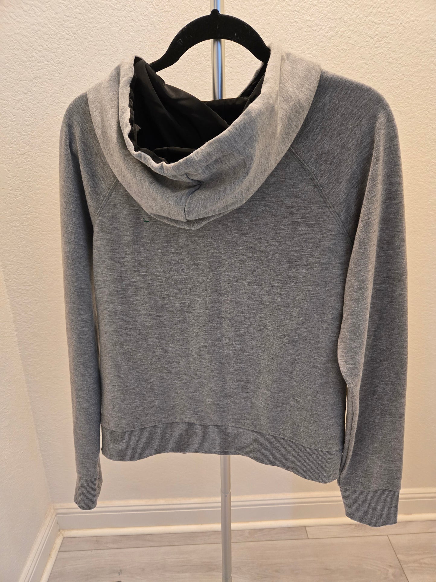 bebe Sport Studded Logo Hoodie - Heather Gray - M