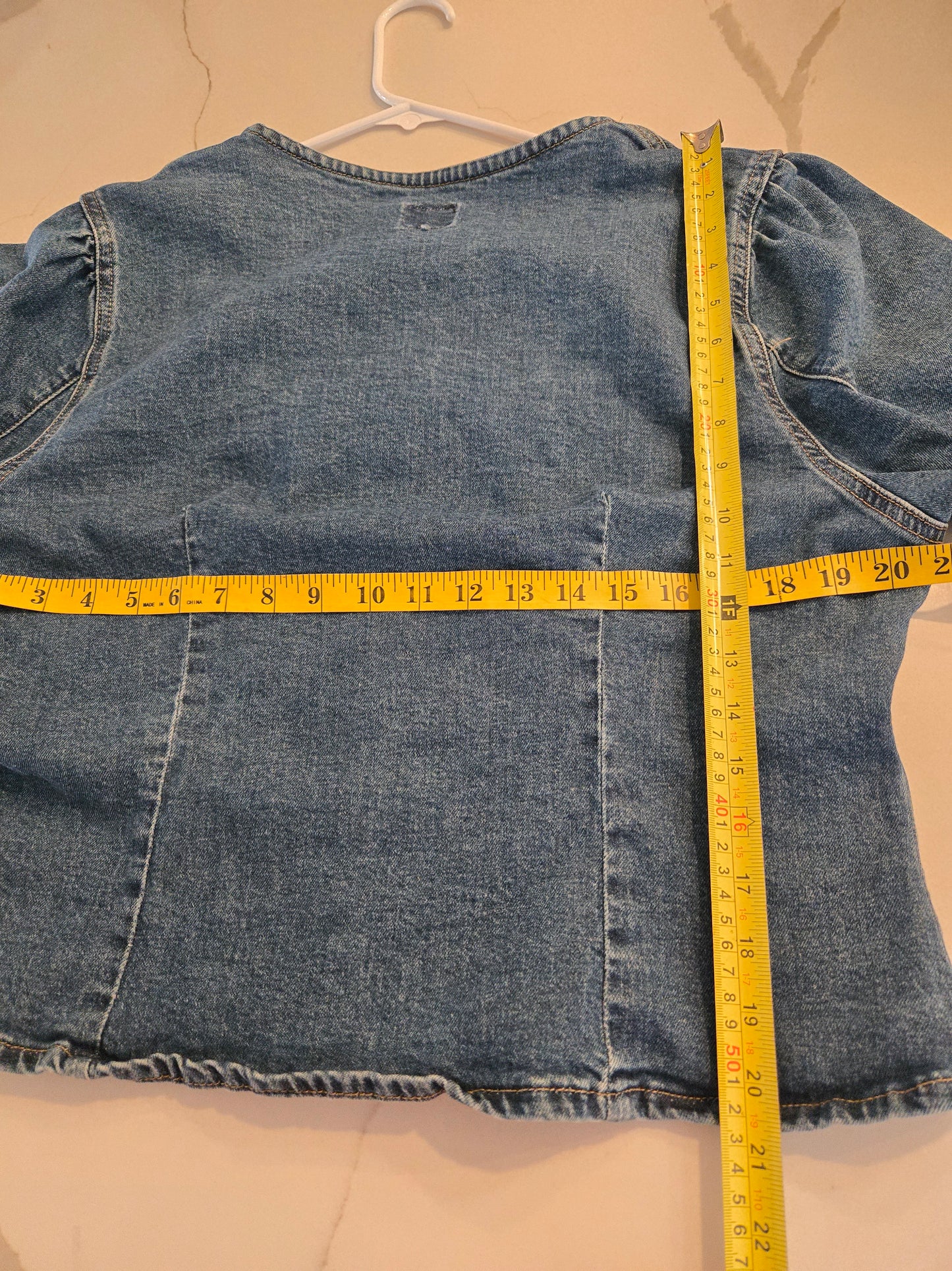 Lee Sweetheart Neck Corset Denim Top - Medium Wash - Medium