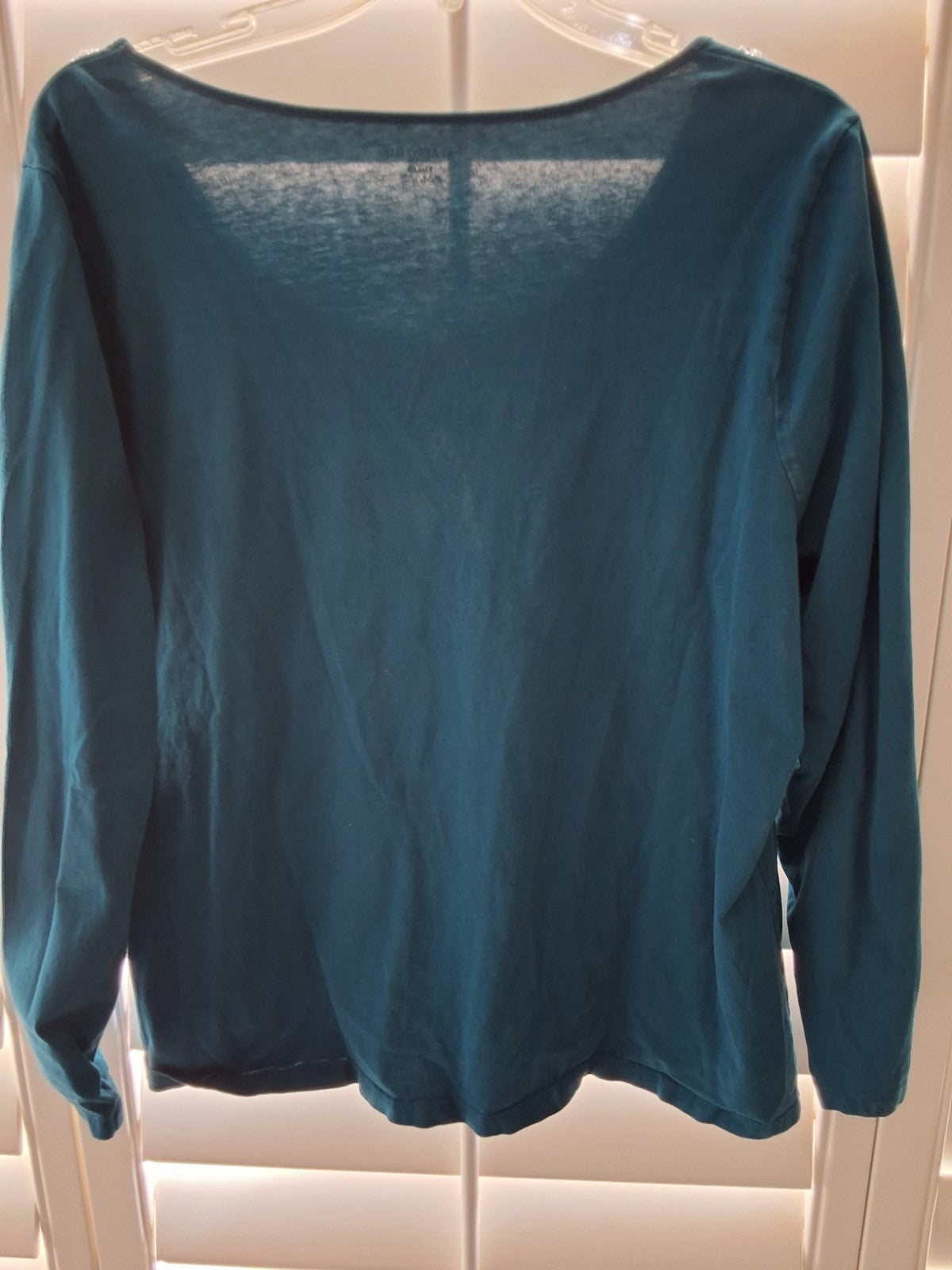 St Johns Bay Size 2X Green With Beads And Sequins V-Neck Top