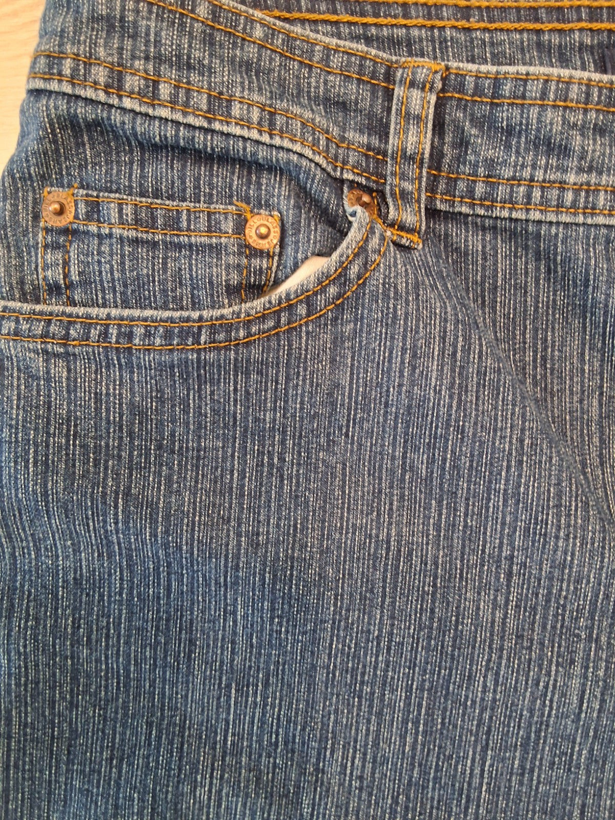 Bill Blass Straight Leg Size 6 Small High Rise Blue Denim Stretch Jeans
