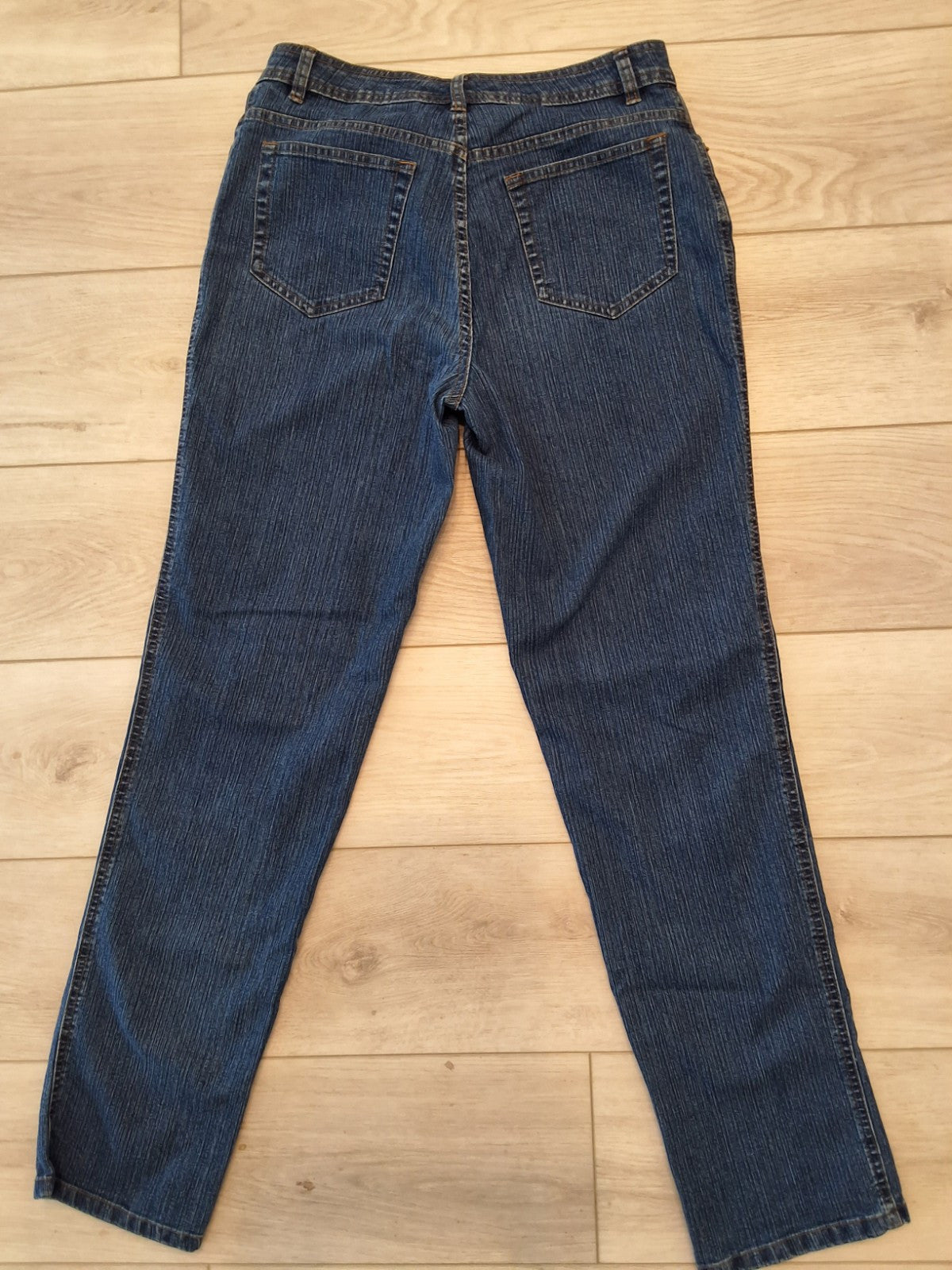 Bill Blass Straight Leg Size 6 Small High Rise Blue Denim Stretch Jeans